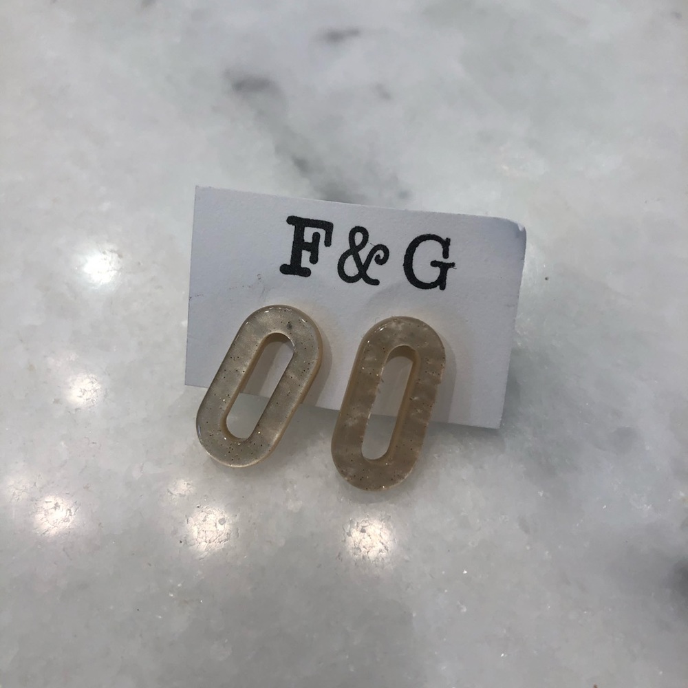 Fox and gray earrings